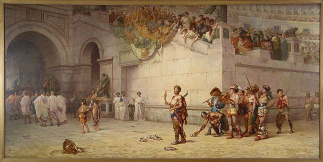645x324 Roman Gladiators - Gladiator Painting