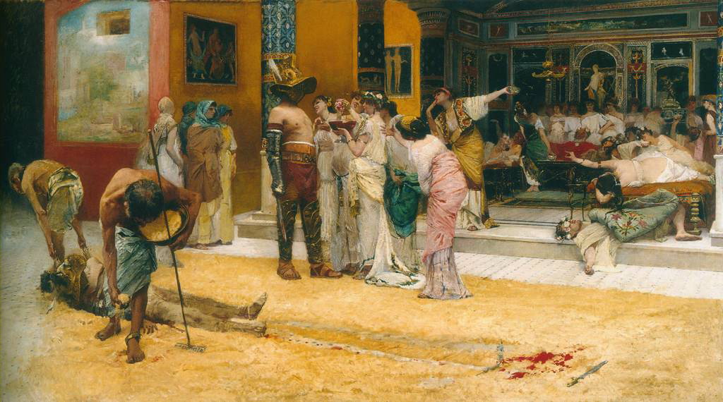 1024x570 Alma Tadema - Gladiator Painting