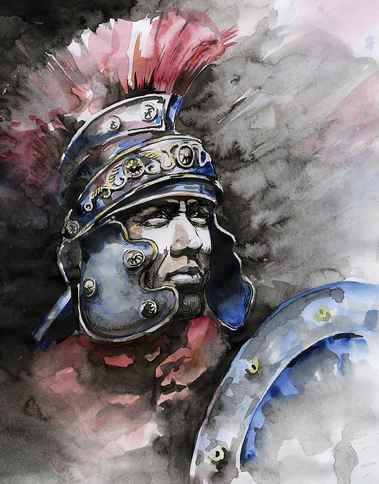 548x700 Gladiator Painting By Tania Vasylenko - Gladiator Painting
