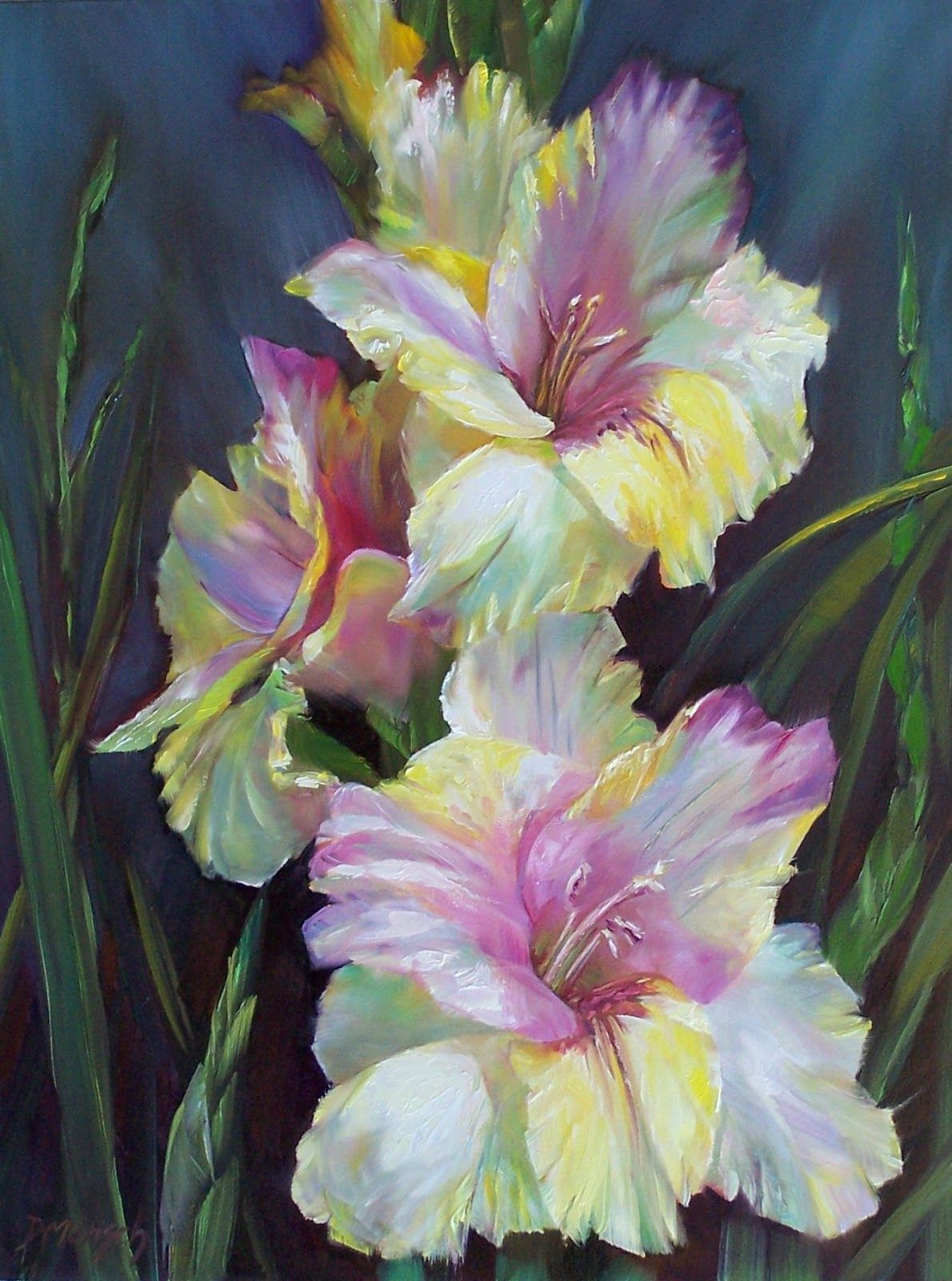 Gladiolus Painting at PaintingValley.com | Explore collection of ...