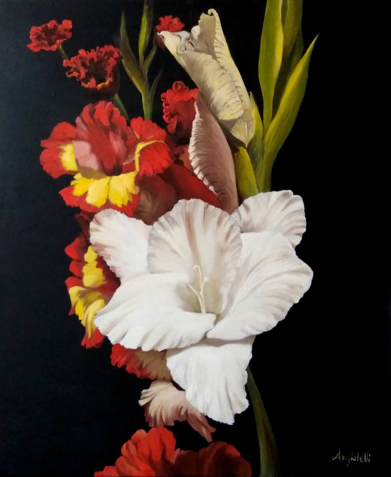 Gladiolus Painting At Paintingvalley Com Explore Collection Of Gladiolus Painting