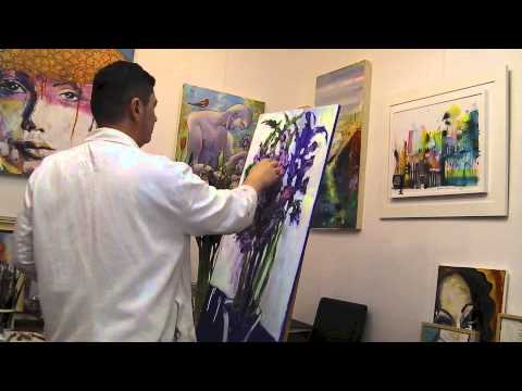480x360 Gladioli Painting - Gladiolus Painting