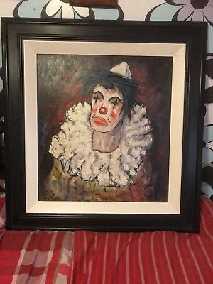 300x400 Gladys Maccabe Clown Original Irish Art Painting - Gladys Painting