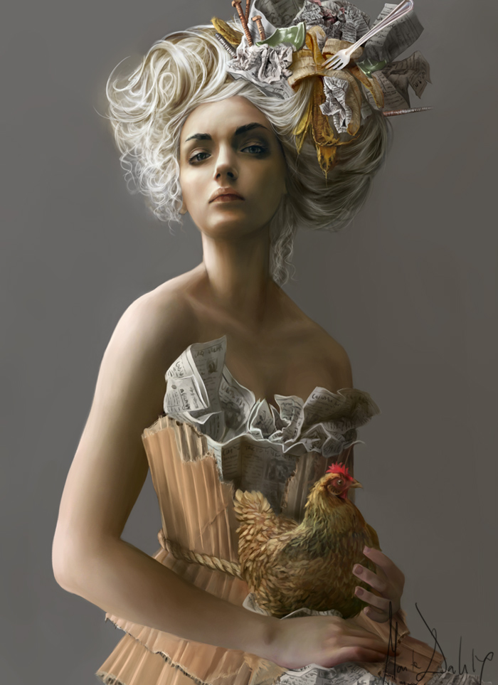 700x963 Glamour By Dahlig - Glamour Painting