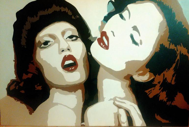 770x519 Saatchi Art Vintage Glamour Painting By Marta Ferreira - Glamour Painting