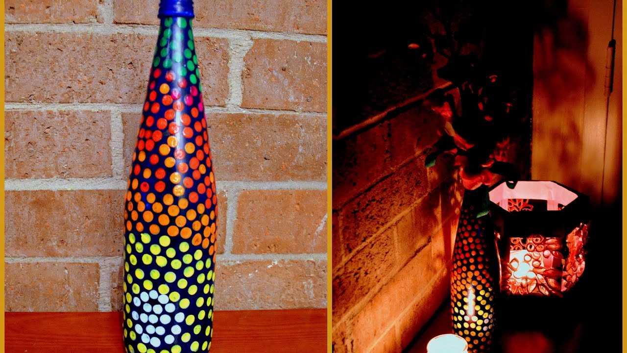 1280x720 Diy Bottle Painting - Glass Bottle Painting