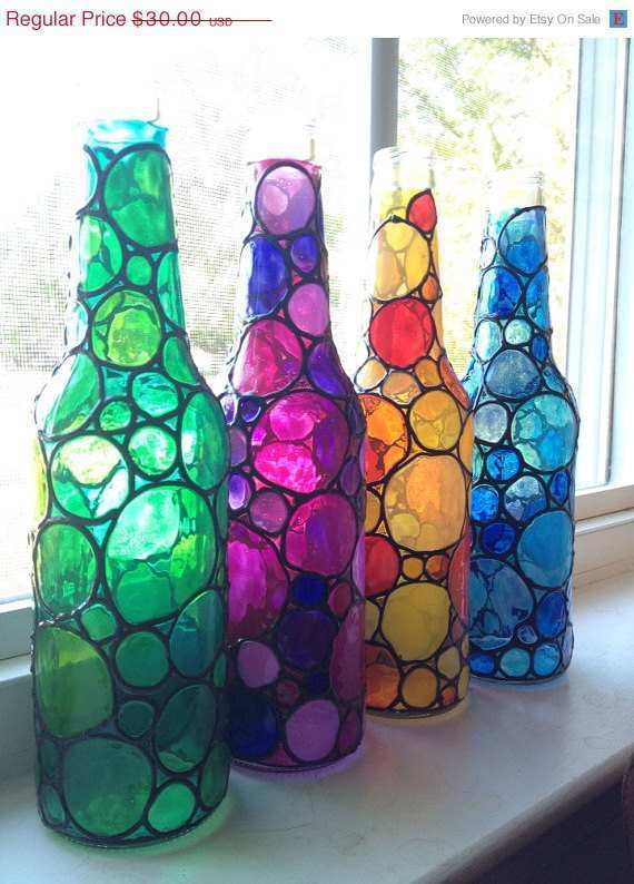 570x794 Painting Glass Bottles Fresh Cristal Art Blog Floral Pattern Glass - Glass Bottle Painting