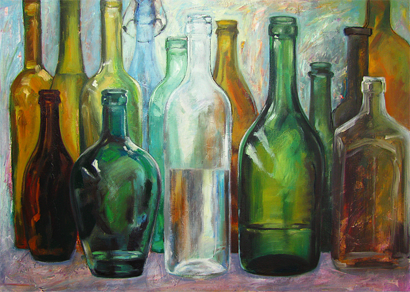 800x570 Painting Glass Bottles In Oils Art Calling - Glass Bottle Painting