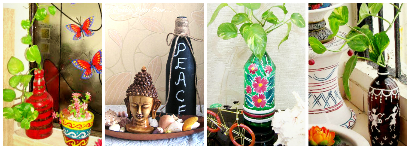 1365x496 When Creative Juices Flow Diy Painting Glass Bottles Amp Jars - Glass Bottle Painting