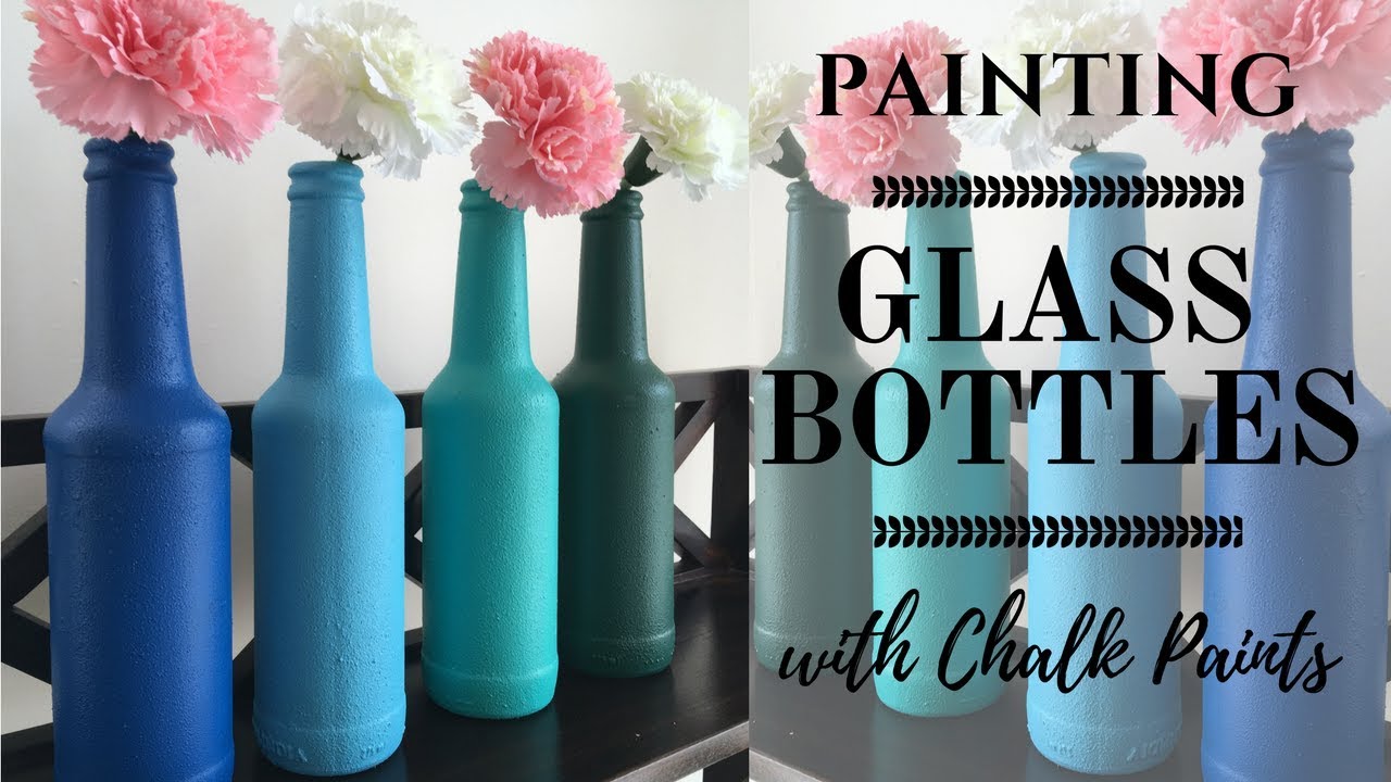 1280x720 Diy Bottle Painting Upcycle Glass Bottles With Easy To Make - Glass Bottle Painting