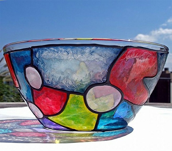 600x528 Glass Painting - Glass Bowl Painting