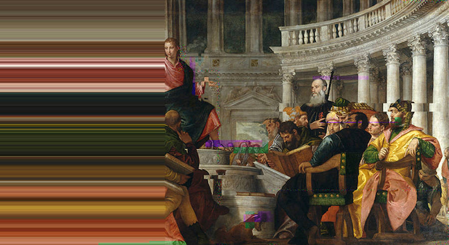 900x492 Glitch Art In Renaissance Paintings Fubiz Media - Glitch Art Painting