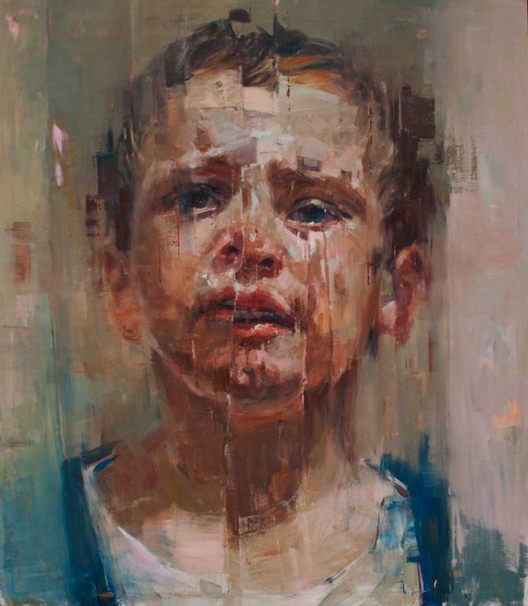 750x860 Paintings Joseph Adolphe - Glitch Art Painting