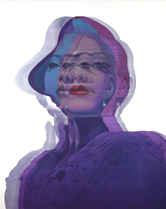 565x711 Alex Kiessling's Psychedelic Glitch Paintings Exist Between - Glitch Painting