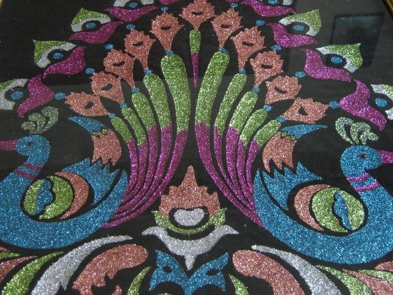 800x600 Glitter Painting How To Make A Piece Of Glitter Art Decorating - Glitter Painting