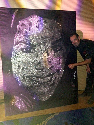 383x510 Last Glitter Painting Art Show Quim Moya - Glitter Painting