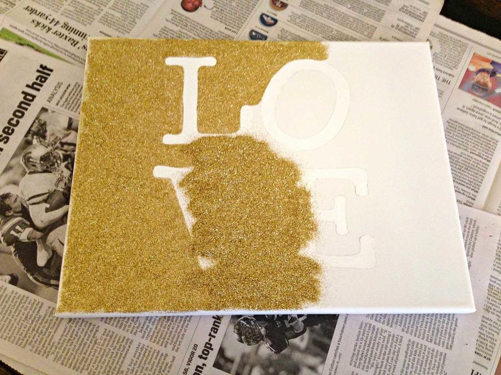 Glitter Painting On Canvas at Explore collection