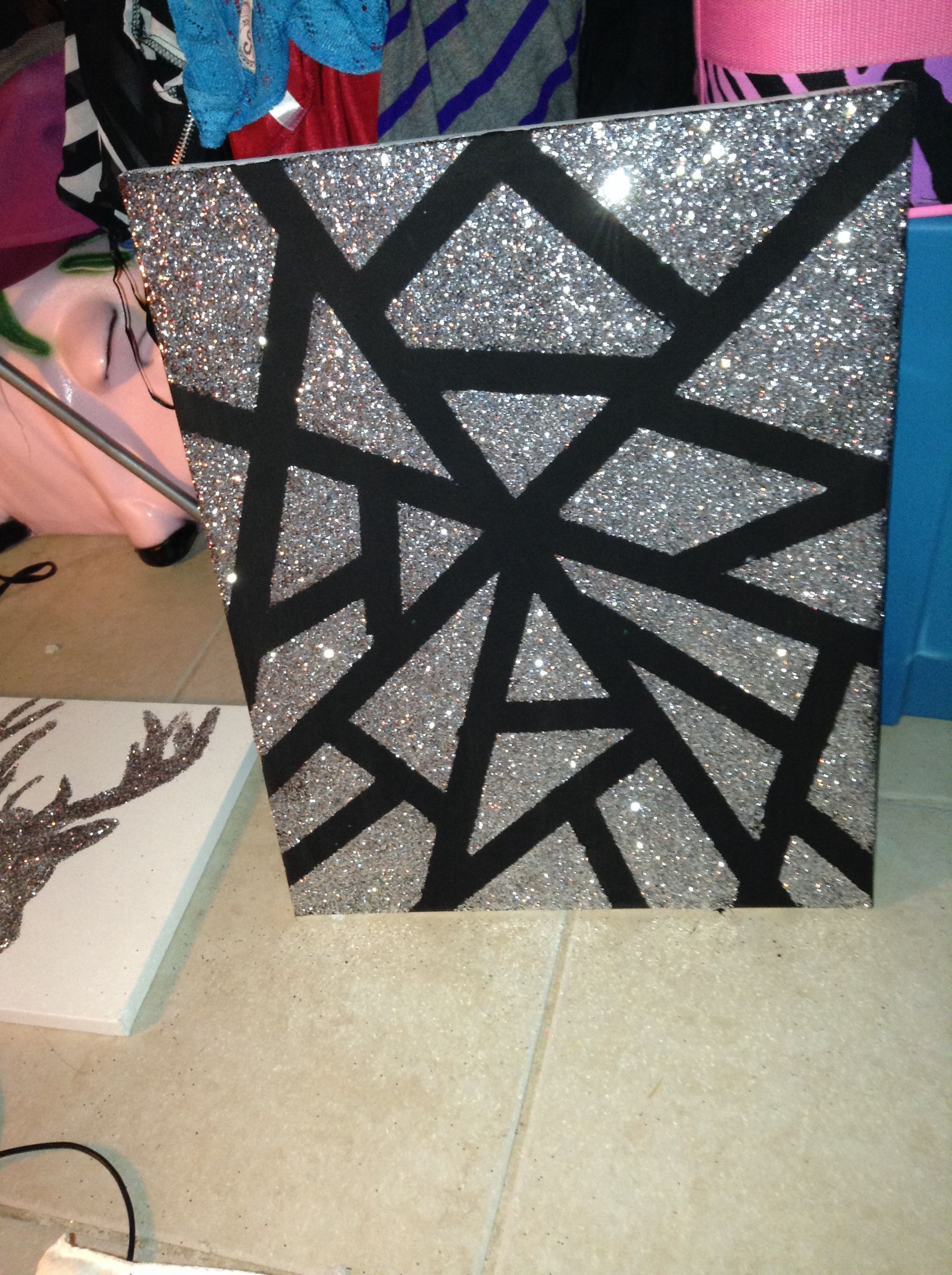 1936x2592 Glitter Canvas Paint I Did This ) Glitter Canvas - Glitter Painting On Canvas