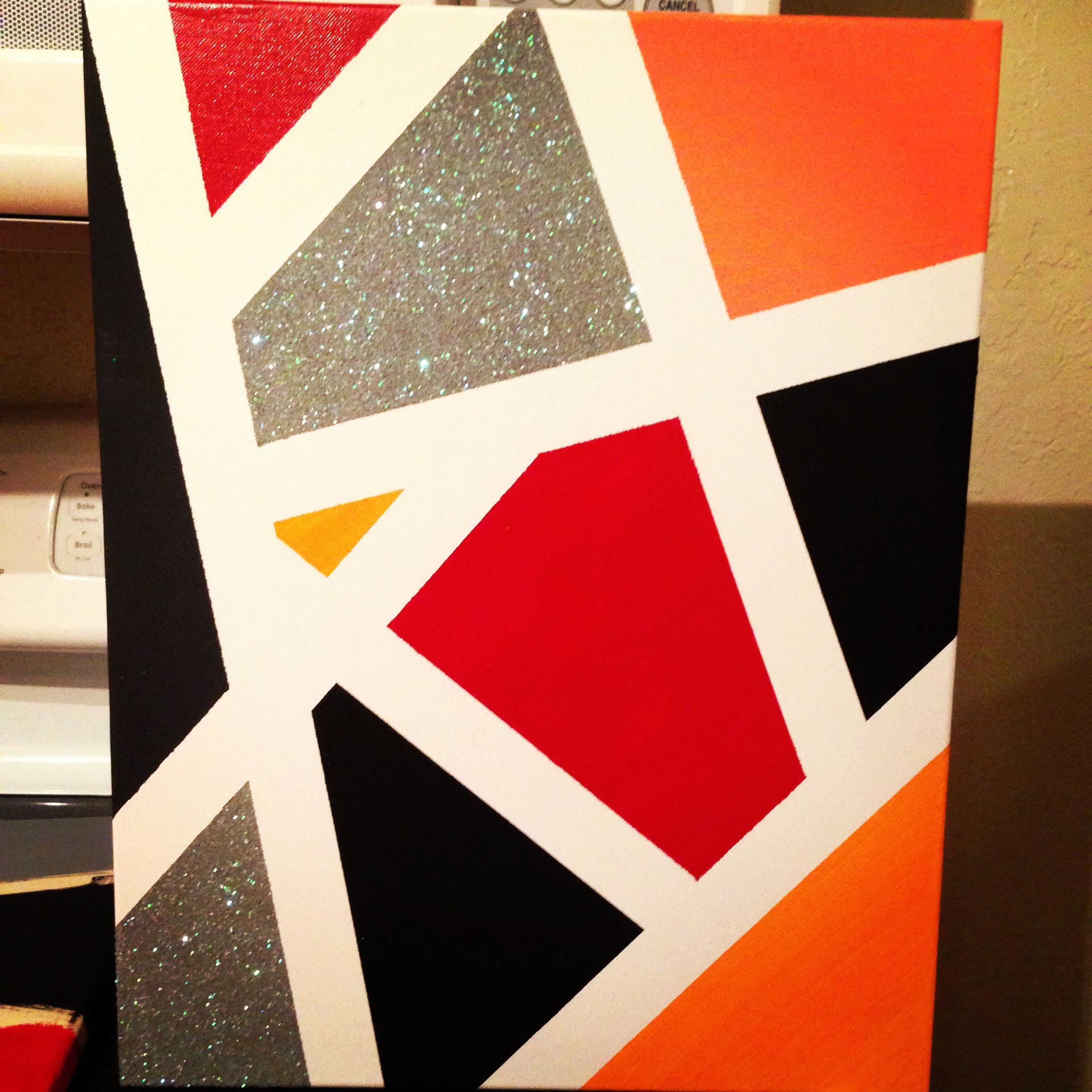 2448x2448 Diy Painted Canvas With Glitter Would Make A Great Background - Glitter Painting On Canvas