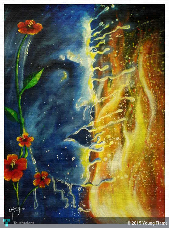 556x748 Melting Earth (A Conceptual Art For Global Warming) Touchtalent - Global Painting