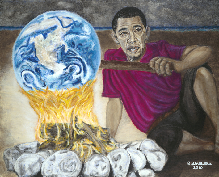 709x573 Painting By Raymond Aguilera - Global Painting