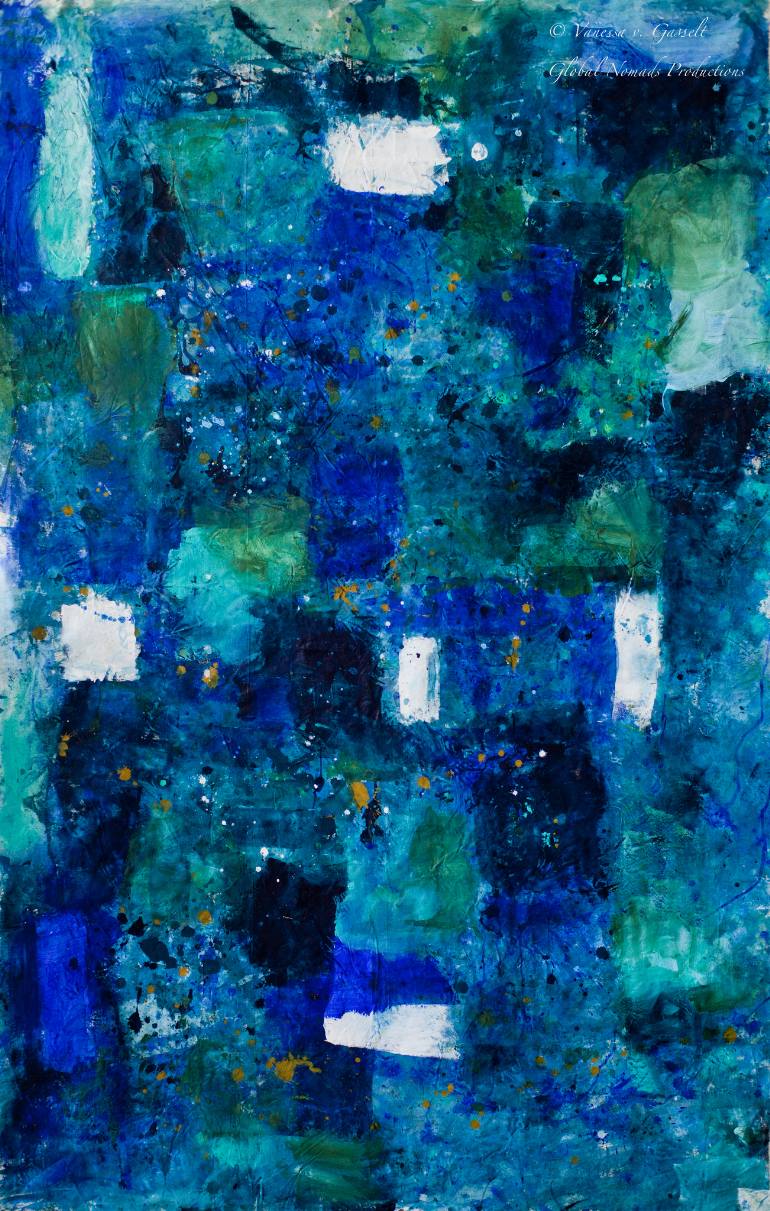 770x1211 Saatchi Art Blue Painting By St Global Nomads Foundation - Global Painting