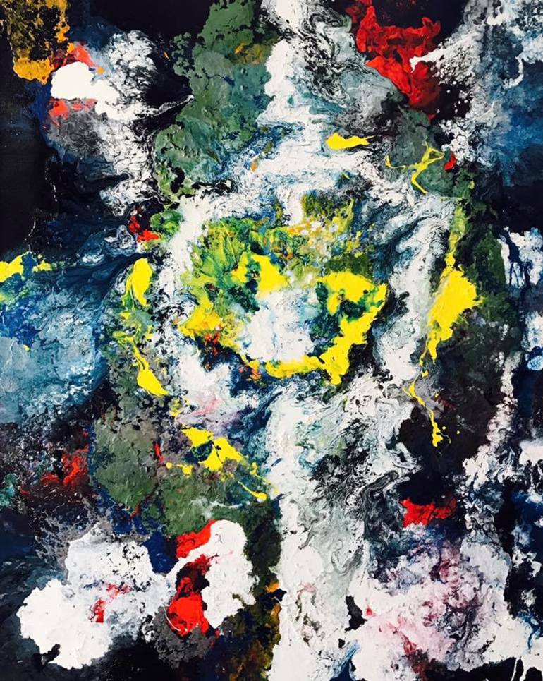 770x965 Saatchi Art Global Warming Painting By Nora Piti - Global Painting