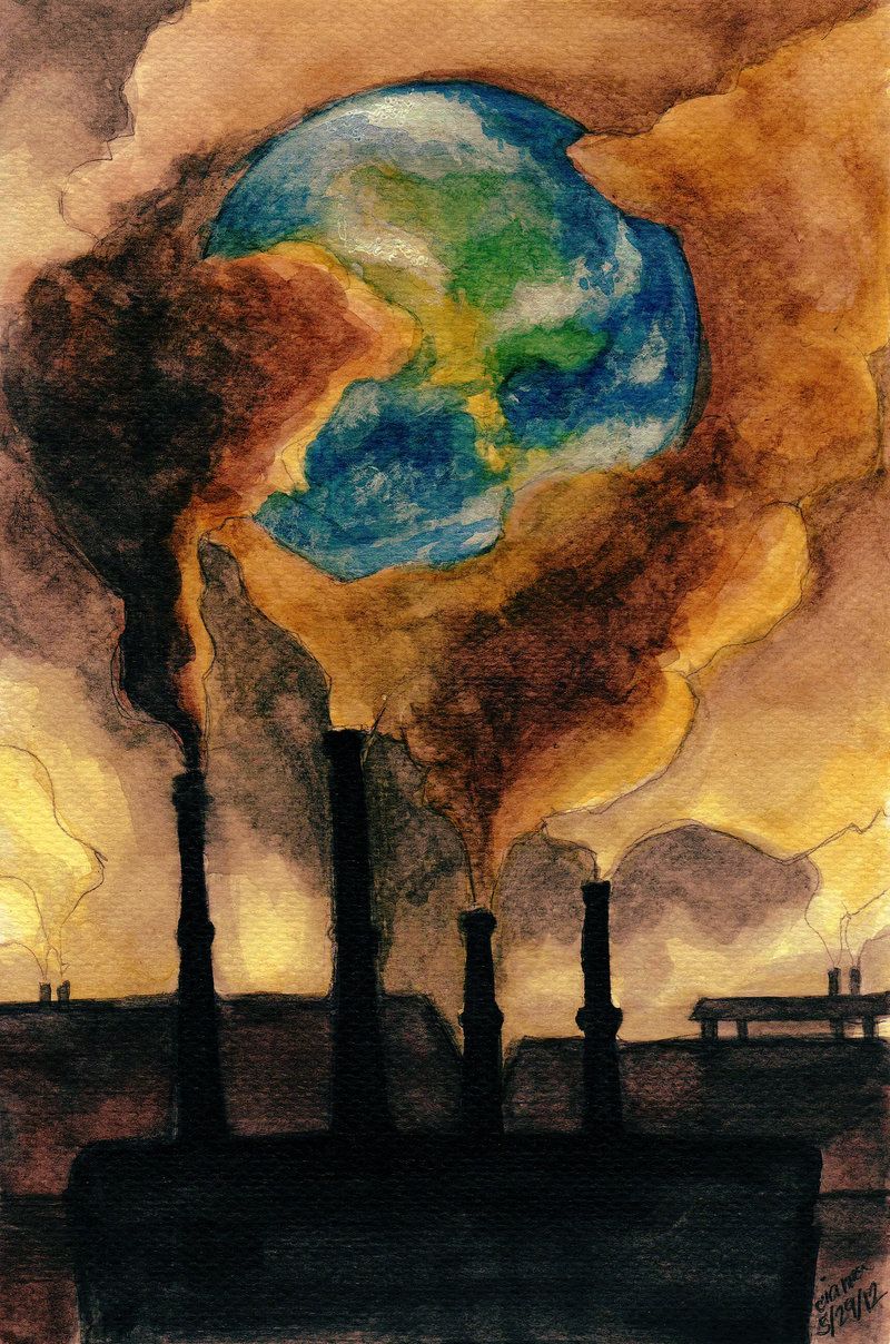 800x1208 Global Warming - Global Warming Painting