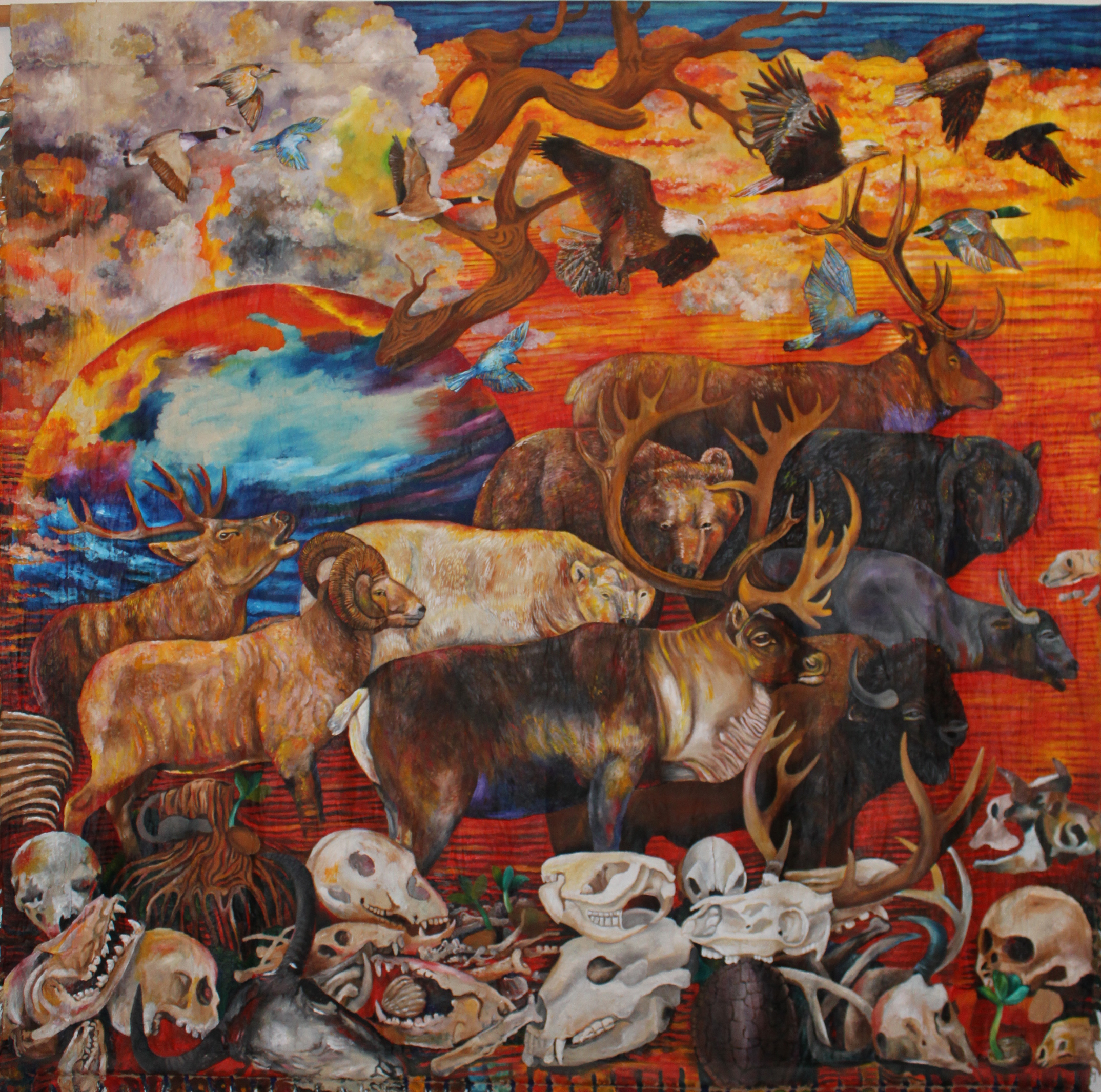 2148x2130 Global Warming Ii - Global Warming Painting