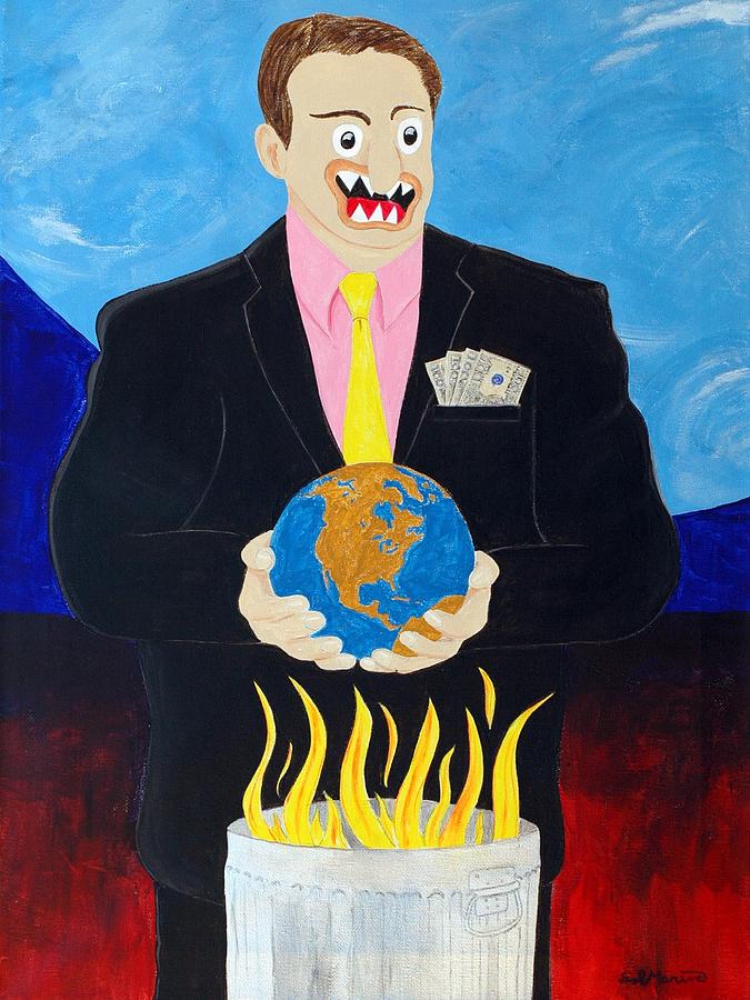 675x900 Global Warming Truth Painting By Sal Marino - Global Warming Painting