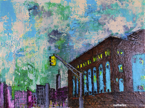 500x371 Gloomy Mixed Media Painting Nstudio - Gloomy Painting