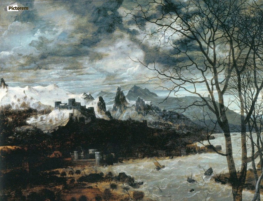 900x688 The Gloomy Day - Gloomy Painting