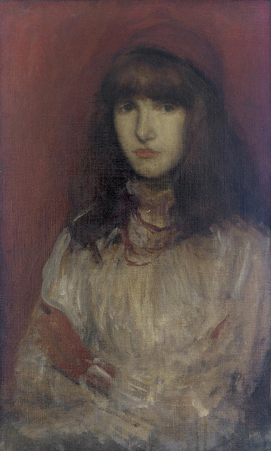 541x900 The Little Red Glove Painting By James Abbott Mcneill Whistler - Glove Painting