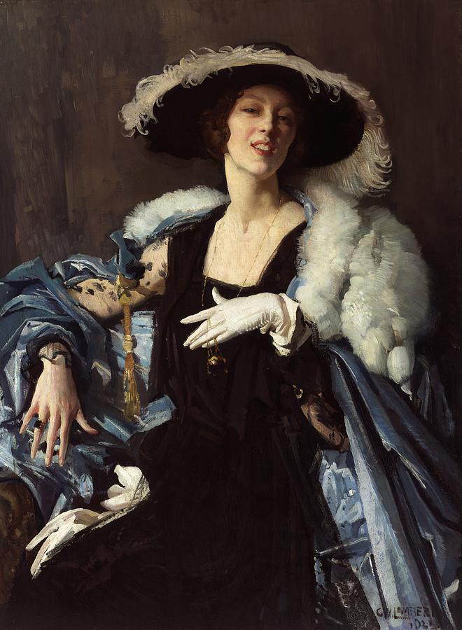 660x900 The White Glove Painting By George W Lambert - Glove Painting