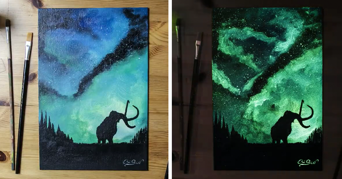 1200x630 This Artist Paints With Light And It Looks Dazzling Bored Panda - Glow In The Dark Painting