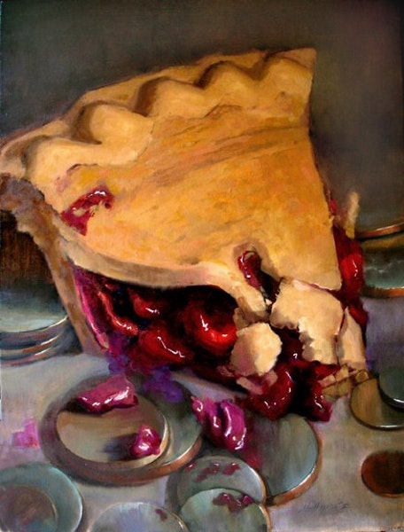 456x600 Gluttony 40 X30 Oil Canvas By Artist Hall Groat Ii, - Gluttony Painting