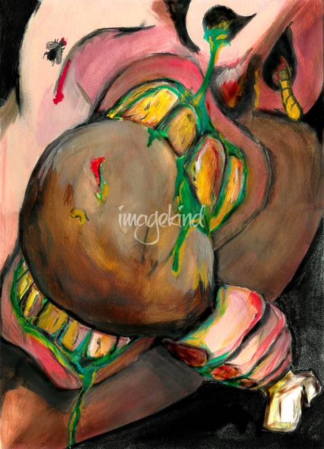 469x650 Gluttony By Hector Daniel Perez - Gluttony Painting