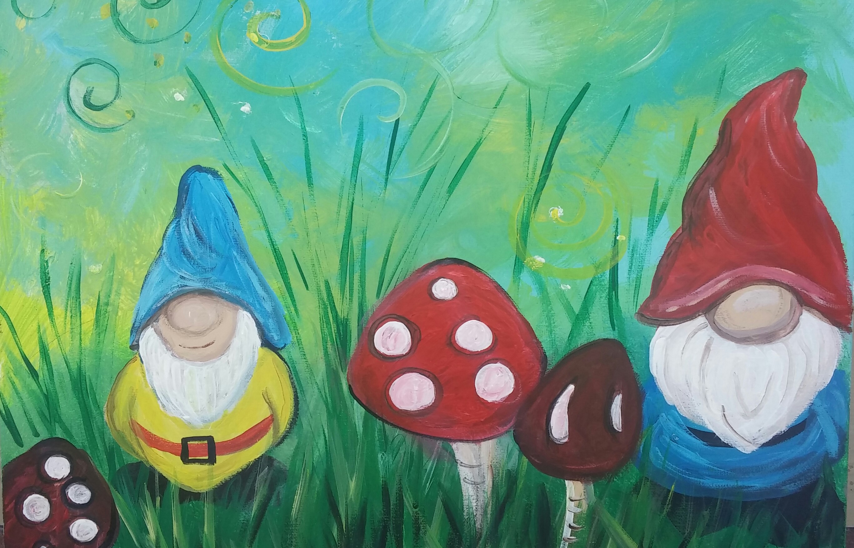2734x1755 Garden Gnomes.jpg - Gnome Painting