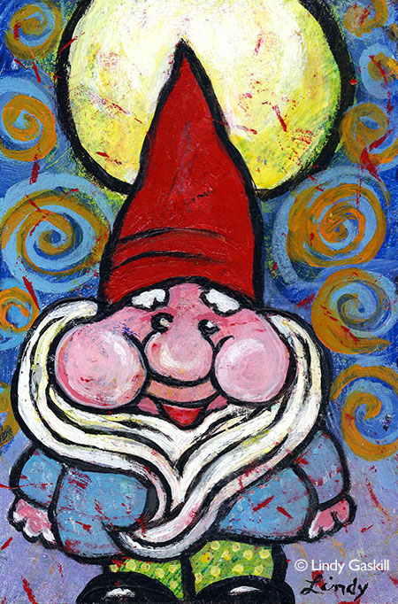 450x682 Gnome Painting For Twitter Art Exhibit - Gnome Painting