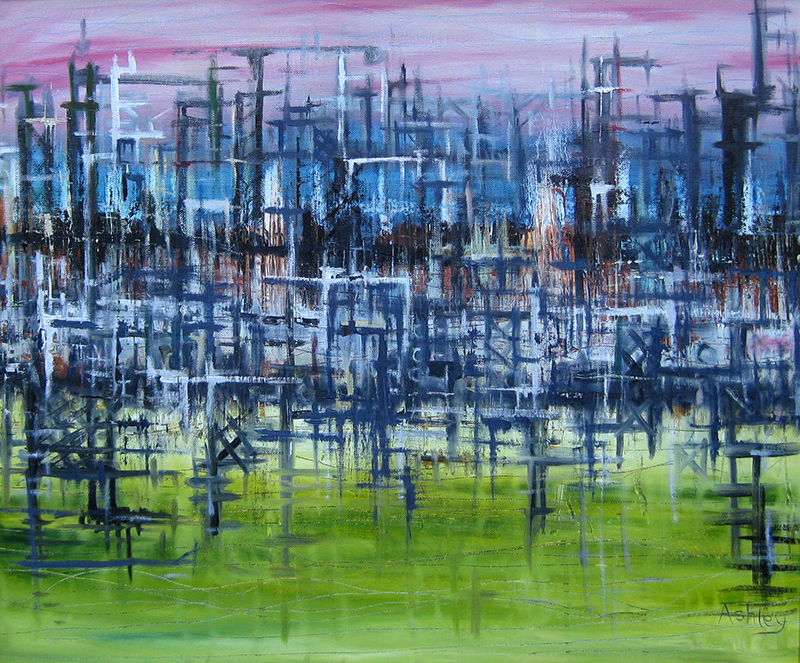 800x663 Go Green Painting By Ashley Baldwin Smith - Go Green Painting