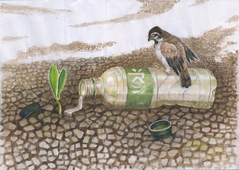 800x568 Chinese Children's Painting Competition On Environment[4] Art - Go Green Painting