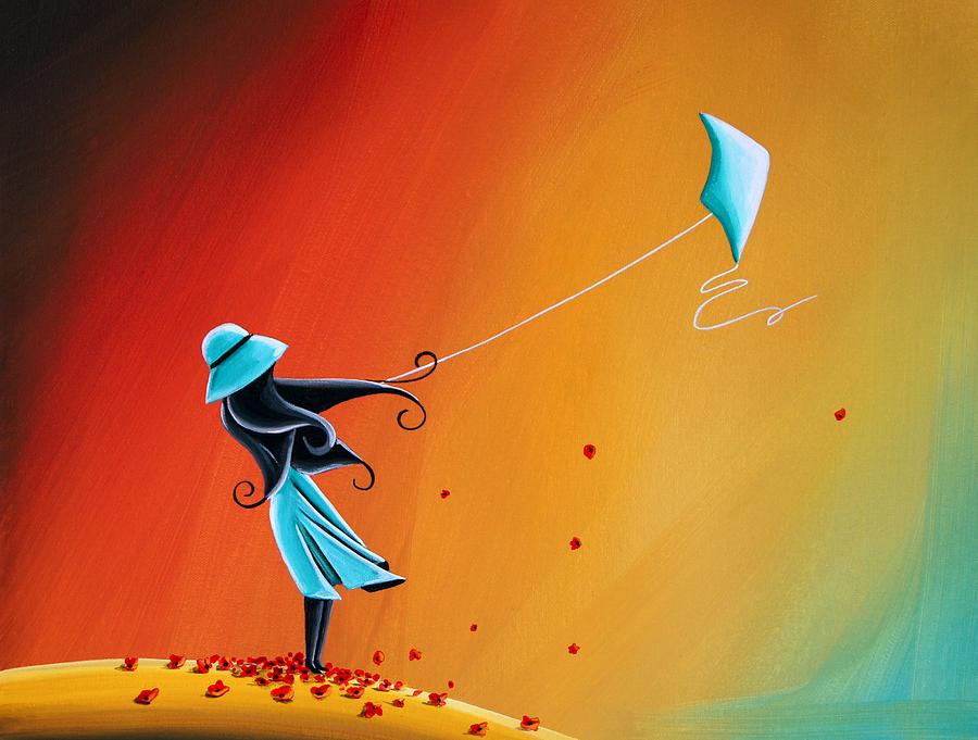 900x681 Never Let Go Painting By Cindy Thornton - Go Painting