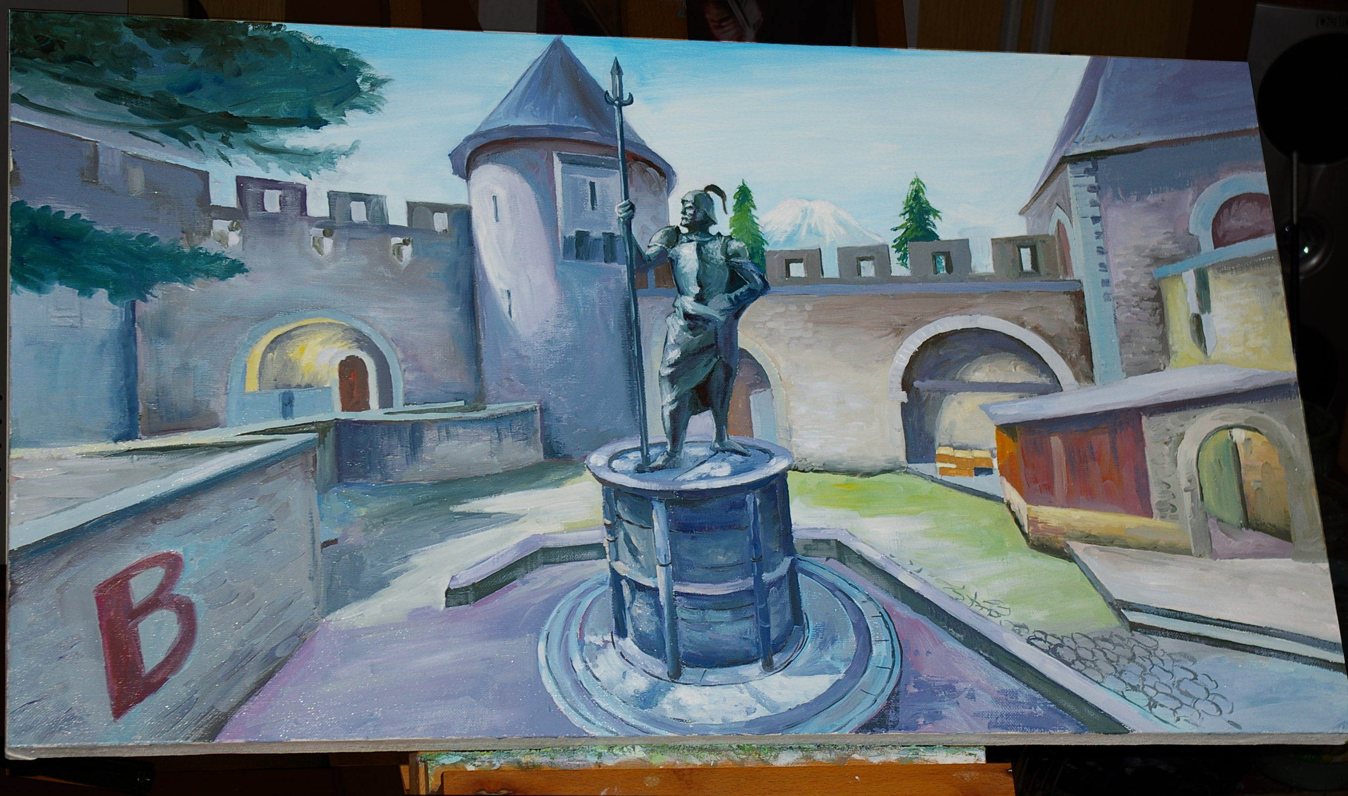 2674x1579 Oil Paint Inferno Landscape Globaloffensive - Go Painting