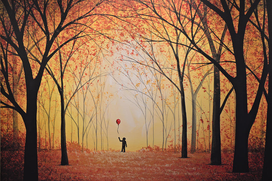 900x598 Original Landscape Art Tree Painting Letting Go Painting By - Go Painting