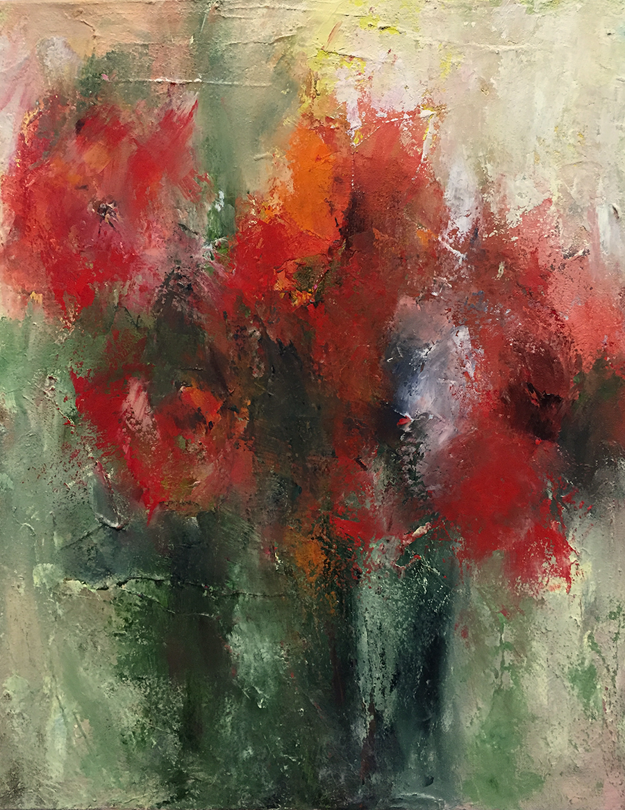900x1165 When The Poppies Let Go Oil Painting By Dawn Boyer - Go Painting
