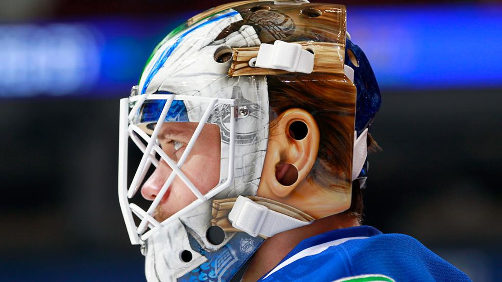 1024x576 Jacob Markstrom's New Goalie Mask Is Sick Throwback - Goalie Mask Painting