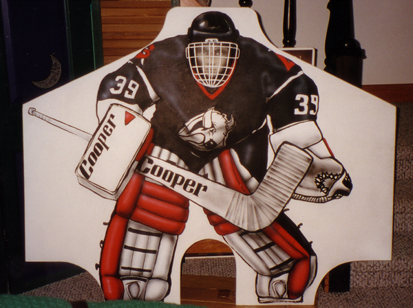 600x448 Paintings Goalie Boards 1998 Ken Rolston - Goalie Painting