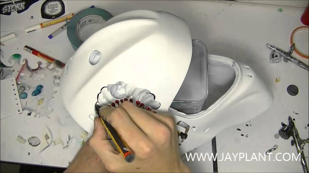 1280x720 Timelapse Painting On Ccm Goalie Mask - Goalie Painting