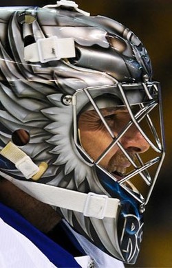 250x390 Goalie Helmet Paintings - Goalie Painting