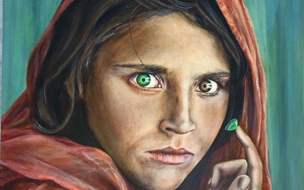 600x375 Paintings By Travis Chapman - Goat Face Painting